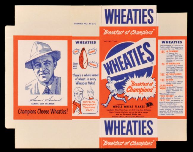 1951 Wheaties Snead